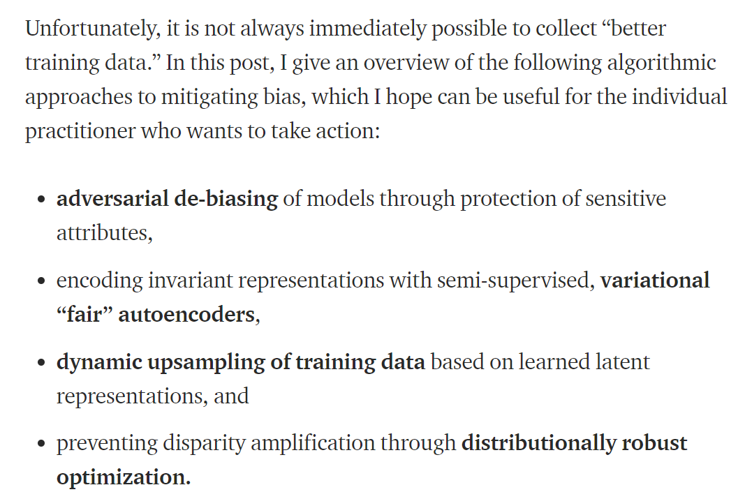 overcoming bias in machine learning